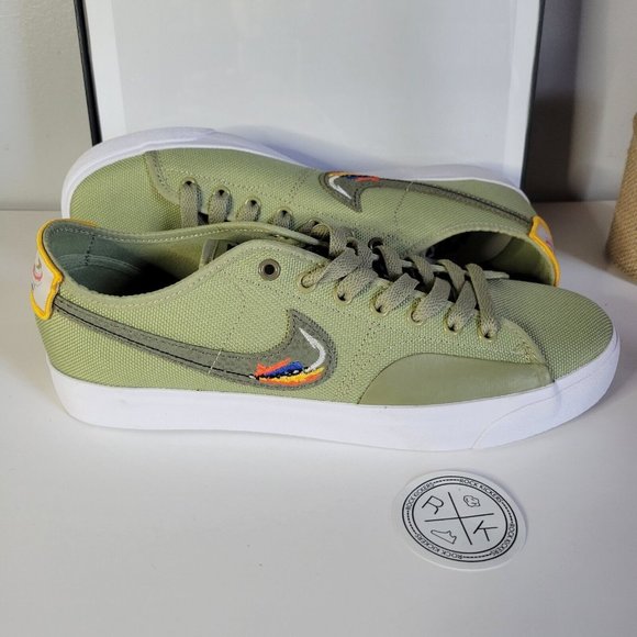 Nike SB Blazer Court Daan Van Der Linden Dusty Olive - Picture 1 of 4